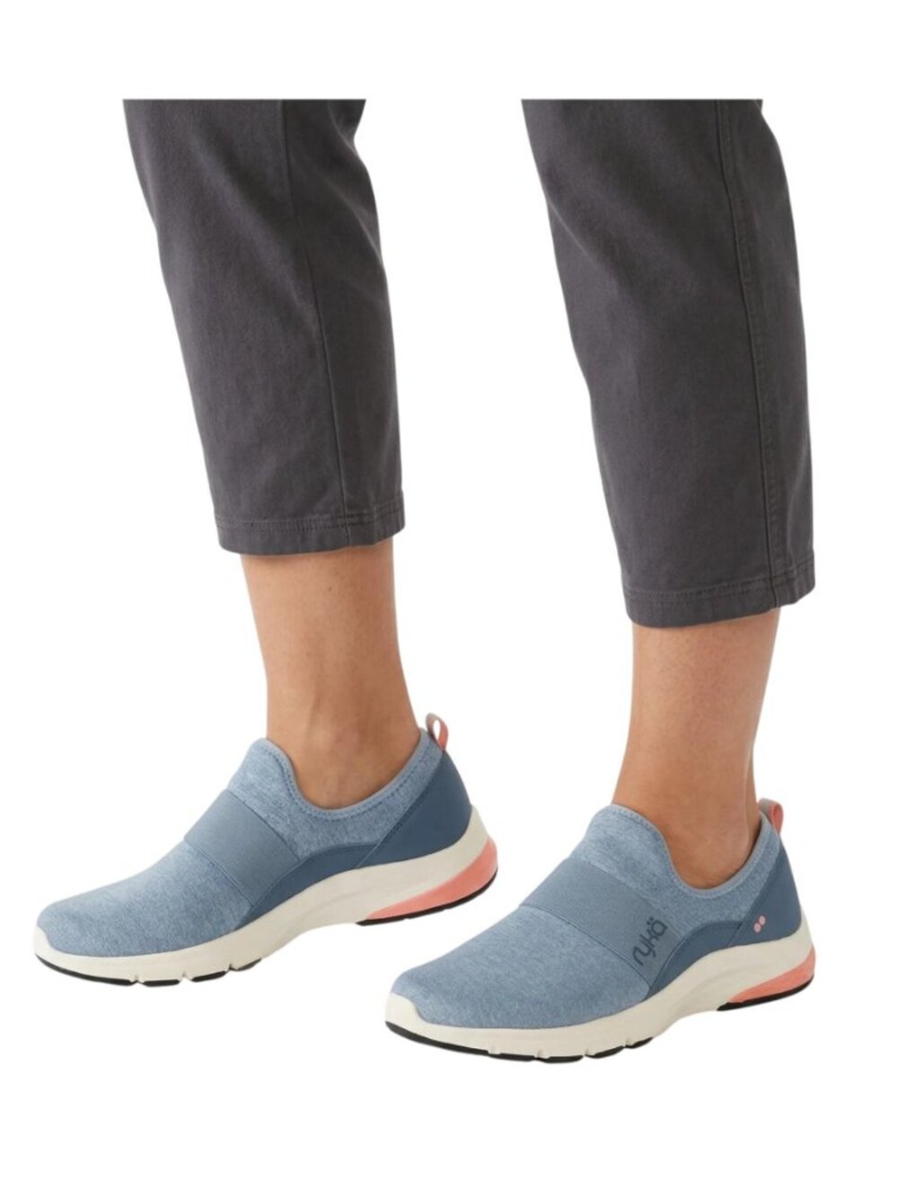 Ryka Women's Citadel Blue Easy Going Slip-On Sneaker Walking Trainers Size 10W - Picture 2 of 16